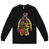Black Firefighter Long Sleeve Tee - LillyAllenDesigns