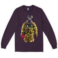 Plum Firefighter Long Sleeve Tee - LillyAllenDesigns