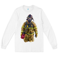 White Firefighter Long Sleeve Tee - LillyAllenDesigns