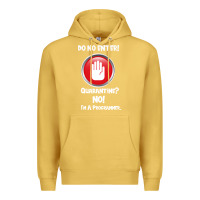 Antique Gold I'm Not In Quarantine I'm A Programmer Premium Hoodie - Bettercallsaul
