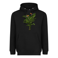 Black the bird of paradise Heavyweight Hoodie - LillyAllenDesigns
