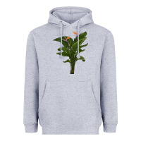 Heather Grey the bird of paradise Heavyweight Hoodie - LillyAllenDesigns