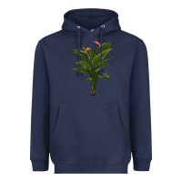 Navy the bird of paradise Heavyweight Hoodie - LillyAllenDesigns