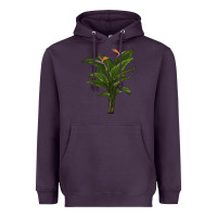 Plum the bird of paradise Heavyweight Hoodie - LillyAllenDesigns