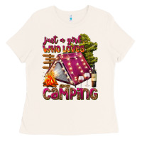 Bone just a girl who loves camping Ladies Tee - texasbilliewilder