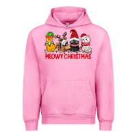 Fuchsia Pink meowy christmas Urban Hoodie - CowGirlArtShop