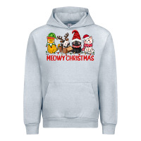 Heather Grey meowy christmas Urban Hoodie - CowGirlArtShop