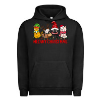 Pigment Black meowy christmas Urban Hoodie - CowGirlArtShop
