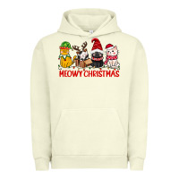 Pigment Pistachio meowy christmas Urban Hoodie - CowGirlArtShop