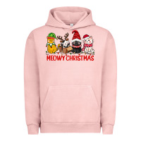 Pigment Salmon meowy christmas Urban Hoodie - CowGirlArtShop