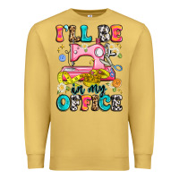 Antique Gold i'll be in my office Premium Sweatshirt - Artiststas