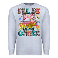 Heather Grey i'll be in my office Premium Sweatshirt - Artiststas