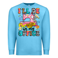 Ocean Blue i'll be in my office Premium Sweatshirt - Artiststas