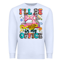 White i'll be in my office Premium Sweatshirt - Artiststas