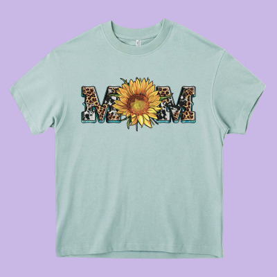 Sunflower Mom Mothers Day Heavy Core Tee Designed By Artiststas