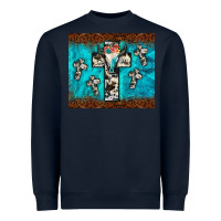 Navy bull skull cross tumbler Heavyweight Sweatshirt - JahusDesignShop