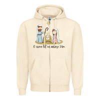Sandshell o come let us adore him Zipper Hoodie - MaliasSmallBusiness