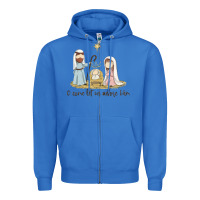 True Royal o come let us adore him Zipper Hoodie - MaliasSmallBusiness