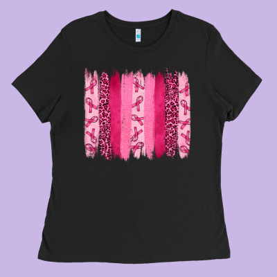 Ladies Tee Breast Cancer Brushstrokes