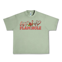 Oil Green let's flamingle Urban Heavy Tee - Artiststas
