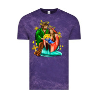 Cloud Purple oh holy night  with cross ado Vintage Tee - AdoDesignShop