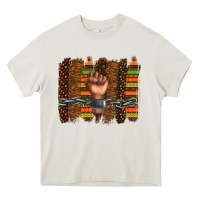Cream black history brushstroke Heavy Core Tee - texasbilliewilder
