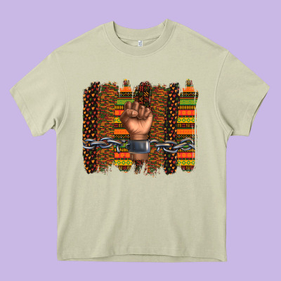 Black History Brushstroke Heavy Core Tee Designed By Texasbilliewilder