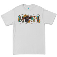 Dove Grey western mini black highland calf Premium Tee - RanaPortraitStore