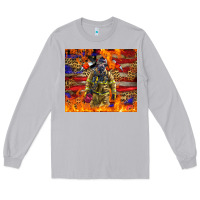 Moon Dust Western Firefighter With American Long Sleeve Tee - LillyAllenDesigns