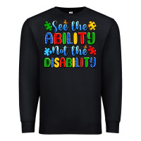 Black see the ability not the disability Premium Sweatshirt - Artiststas