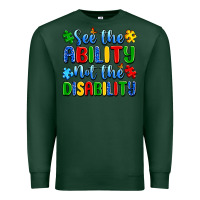 Sports Green see the ability not the disability Premium Sweatshirt - Artiststas
