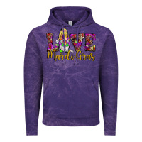 Cloud Purple love mardi gras gnome Vintage Hoodie - JahusDesignShop