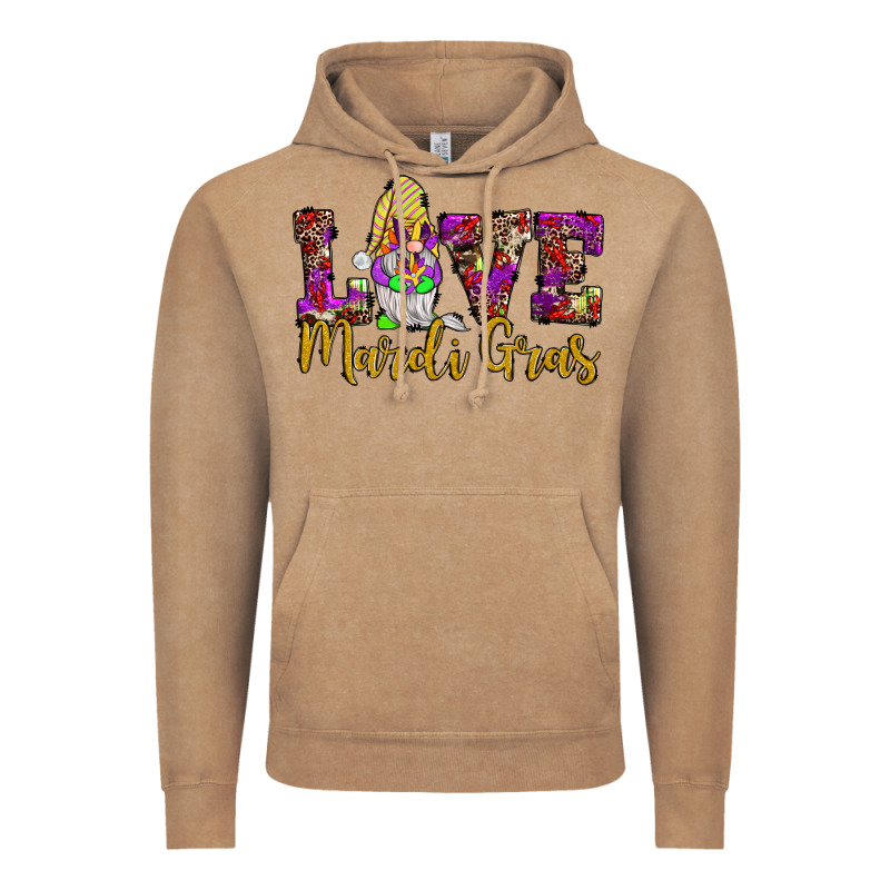 Love Mardi Gras Gnome Vintage Hoodie by JahusDesignShop | Teevron