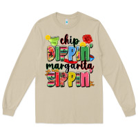 Mushroom chip dippin' margarita sippin' Long Sleeve Tee - JahusDesignShop