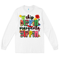 White chip dippin' margarita sippin' Long Sleeve Tee - JahusDesignShop