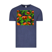 Vintage Denim halloween pumpkin tumbler Vintage Tee - BundleAndBundleShop