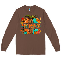 Chestnut bus driver pumpkin Long Sleeve Tee - NancyCooperArtShop