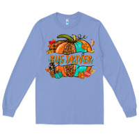 Colony Blue bus driver pumpkin Long Sleeve Tee - NancyCooperArtShop