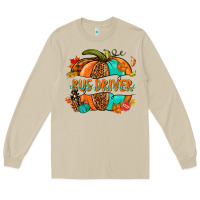 Mushroom bus driver pumpkin Long Sleeve Tee - NancyCooperArtShop