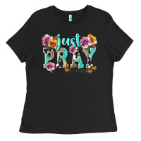 Black just pray Ladies Tee - texasbilliewilder