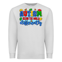 Dove Grey autism seeing the world differently Premium Sweatshirt - Artiststas