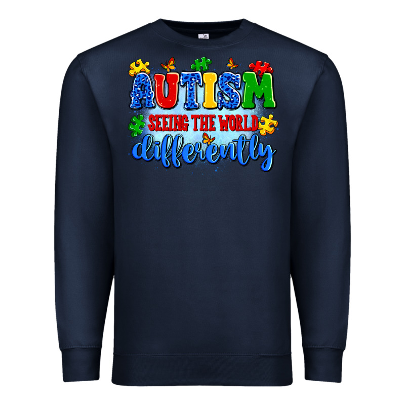 Autism Seeing The World Differently Premium Sweatshirt by Artiststas | Teevron