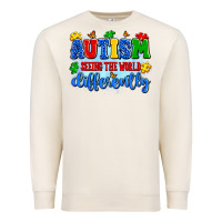 Sandshell autism seeing the world differently Premium Sweatshirt - Artiststas