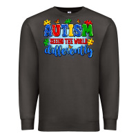 Smoke autism seeing the world differently Premium Sweatshirt - Artiststas