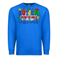 True Royal autism seeing the world differently Premium Sweatshirt - Artiststas