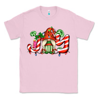 Bubblegum Pink joy with gnomes and christmas cookie and candies Classic Tee - AdoDesignShop