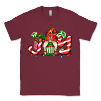 Burgundy joy with gnomes and christmas cookie and candies Classic Tee - AdoDesignShop