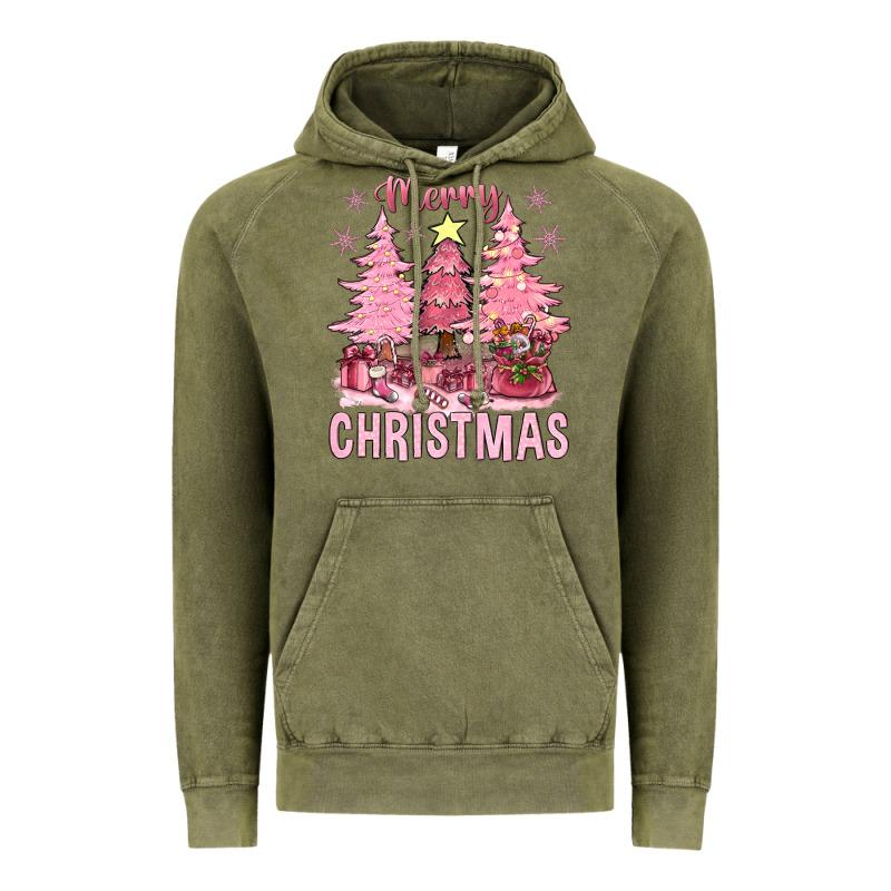 Pink Merry Christmas Bbs Vintage Hoodie by BundleAndBundleShop | Teevron
