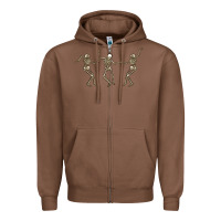 Chestnut dancing skeletons Zipper Hoodie - MaliasSmallBusiness