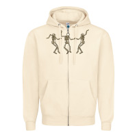 Sandshell dancing skeletons Zipper Hoodie - MaliasSmallBusiness